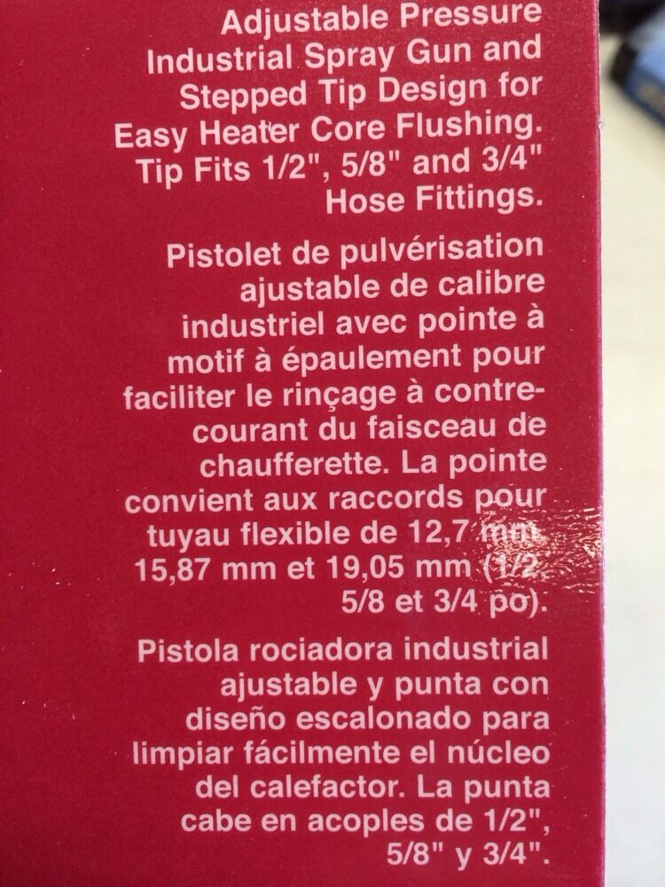 Heater Core Backflush Tool DTXTOOL