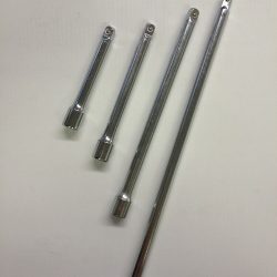 4 PIECE 1/4" DRIVE Extension Bar Set 3", 4", 6", 9"