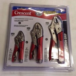 Crescent Three Piece Cushion Grip Locking Pliers Set