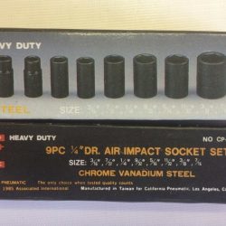 9 Pc 1/4" Drive Shallow Socket Set