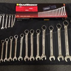 KD GearWrench 85004 Metric 22 Pcs 6MM to 32MM 12 Pt Combination Ratchet Wrench