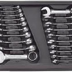 KD Tools  20 Pc. SAE Metric Stubby Combination Wrench Set 81903 *