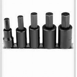VIM VBH3858 3/8", 7/16", 1/2", 9/16" & 5/8" hex bits drive  1/2" Dr