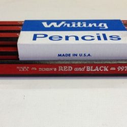 Dixon Carpenter Red And Black Wooden Pencils 997-s Soft 12 Piece