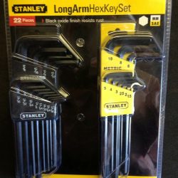 STANLEY 85-753  22 PC Metric SAE Long Arm Hex Key Set