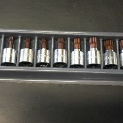 VIMXZN101 - 11 PIECE STUBBY XZN DRIVER 4MM - 18MM 12 POINT 3/8" SQUARE DRIVE