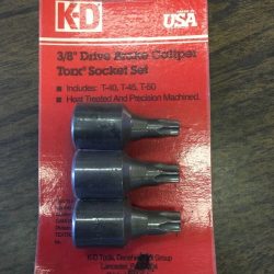 KD 3406 3/8" Drive Brake Caliper Torx Socket Set  T40 T45 T50